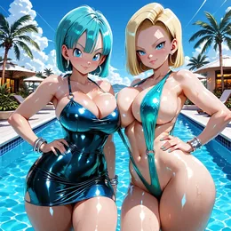 Android 18 + Bulma - Dragon Ball