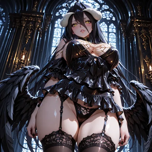 Goth Albedo - Overlord from Overlord public ZBaiArt character art preview