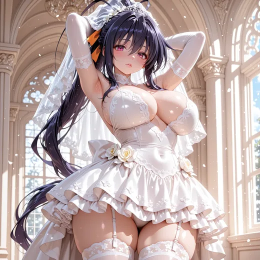 Akeno Wedding - Hdxd from High School DxD public ZBaiArt character art preview