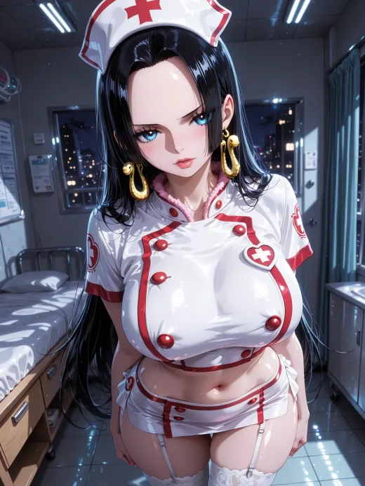 Boa Hancock Nurse Video from One Piece public ZBaiArt character art preview