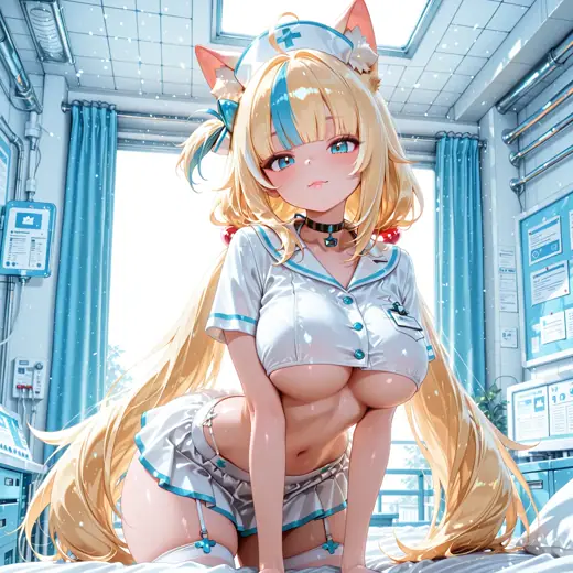 Saba Nurse Video from VTuber public ZBaiArt character art preview